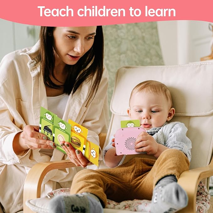 Toddler Girls Toys Talking Flash Cards-296 Sight Words, Educational Toys for 1 2 3 4 Year Old, Speech Therapy&Autism Learning Materials, Toddler Girlt Birthday Gift with Durable Cards