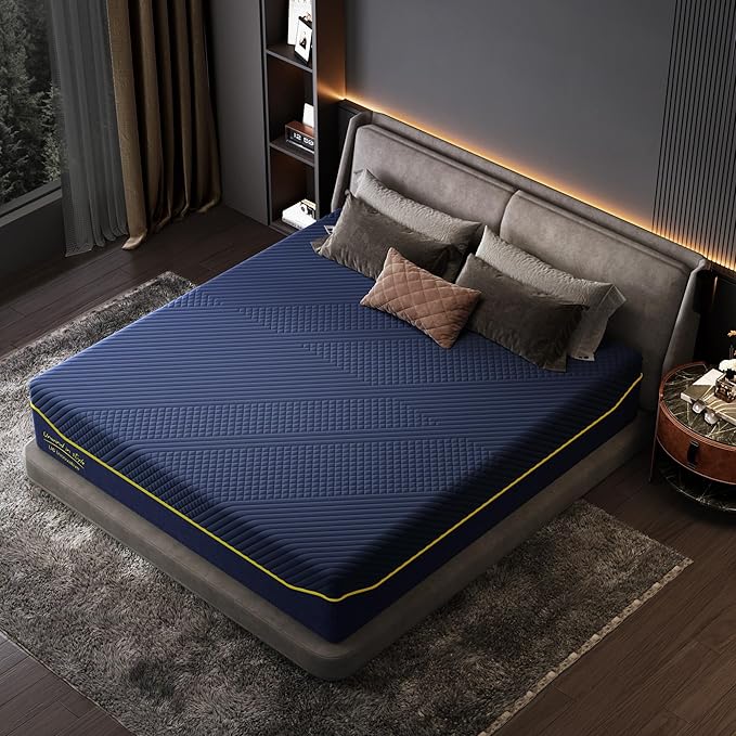 SDHYL 10 Inch Twin Memory Foam Mattress, Medium Firm Gel Infused Cooling for College Dorm & Kids' Room, CertiPUR-US Certified & Fiberglass-Free, Bed in a Box with Washable Cover