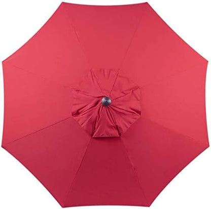 9ft Patio Umbrella Replacement Canopy Market Umbrella Top Outdoor Umbrella Canopy with 8 Ribs,Vented Canopy, Fade Resistant, UPF 50+ Excellent Sun Protection