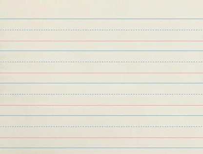 School Smart Zaner-Bloser Writing Paper, Handwriting Practice Lined Paper, Grade K Learning, 1-1/8 Inch Rule, 10-1/2 x 8 Inches, 500 Sheets (Pack of 10)