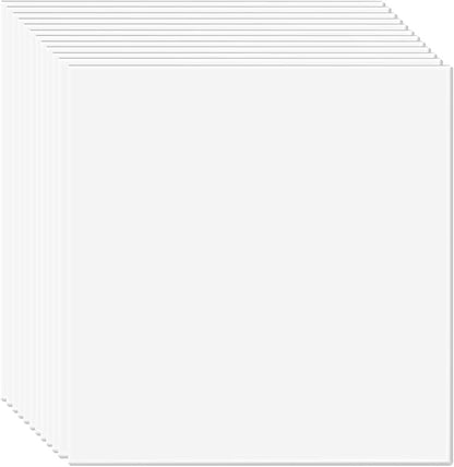 VEVOR 12-Pack 24 x 24 in Drop Ceiling Tiles - Premium PVC Foam Sheet, Fire-Rated & Flexible, Easy Installation, Home/Office Decoration, Smooth White