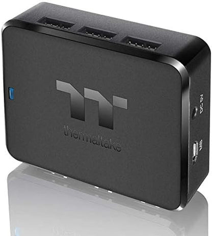 Thermaltake H200 Plus Internal USB Hub, 3-Port USB 2.0 Header Outputs, 3 External Type-A USB Ports, PS-ACC-IU2H00R-2
