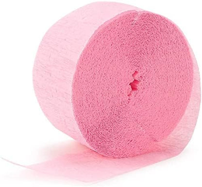 New Pink Crepe Paper Roll - 81' (1 Count) - Great for Stunning DIY Crafts, Party Decor, and More