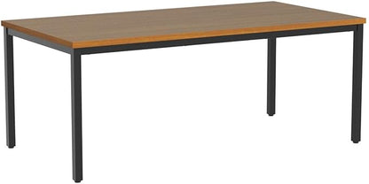 BIBOC Large Computer Desk Modern Simple Style Table 36X72 inches Office Desk Sturdy Writing Workstation Office Desk Writing for Home Office Desk Workstation Wide Metal Sturdy Frame