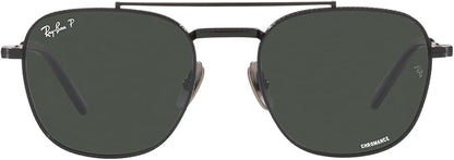 Ray-Ban Unisex Rb8258 Frank II Titanium Aviator Sunglasses