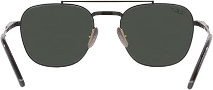 Ray-Ban Unisex Rb8258 Frank II Titanium Aviator Sunglasses