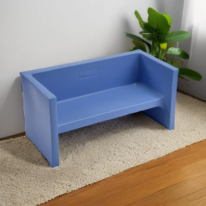 Children's Factory Adapta-Bench, CF910-055, Sky, Kids Flexible Seating, Classroom, Preschool and Daycare Furniture, Indoor or Outdoor Toddler Chairs