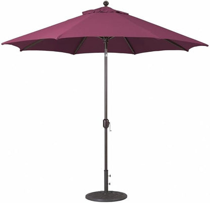 Galtech 9-Foot (Model 737) Deluxe Auto-Tilt Umbrella with Antique Bronze Frame and Sunbrella Fabric Burgundy (Includes Extended Frame Warrantee)