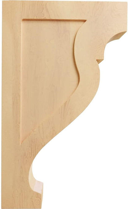 Ekena Millwork CORW02X06X10RKRO Small Rockport Wood Corbels, 1 3/4"W x 6"D x 10"H, Red Oak