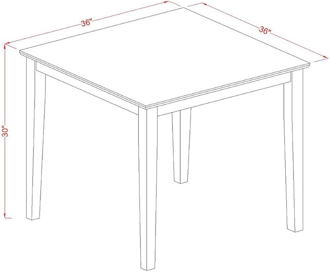 East West Furniture OXEN3-OAK-07 3 Piece Dining Table Set for Small Spaces Contains a Square Dining Room Table and 2 Limelight Linen Fabric Parsons Chairs, 36x36 Inch, Oak