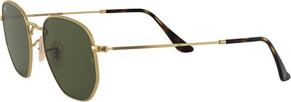 Ray-Ban unisex-adult Rb3548n Hexagonal Flat Lens Hexagonal Sunglasses