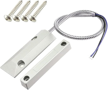 Rolling Door Contact Magnetic Reed Switch Alarm with 3 Wires for N.O./N.C. Applications OC-55