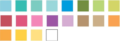Cardstock 12x12 Scrapbook Paper Pack - Textured Heavy Duty Paper for Die Cutting, Card Making, Crafts - 60 Square Sheets, 20 Unique Colors, 80lb (216gsm), Solid Core - Tropical