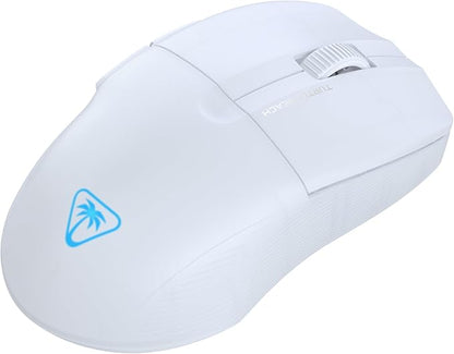 Turtle Beach Pure Air Wireless RGB Gaming Mouse, Ultra-Light 54g Ergonomic Design, 26000 DPI Optical Sensor, 125-Hour Rechargeable Battery, Dual Wireless + Bluetooth, Titan Optical Switches – White