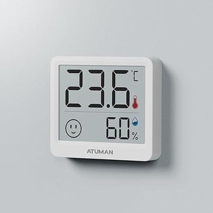 ATuMan Mini Digital Hygrometer Indoor Thermometer with Temperature and Humidity Monitor for Bedroom, Reptile Tank, Guitar Case, Greenhouse and Cellar Closet, Fahrenheit or Degree Celsius