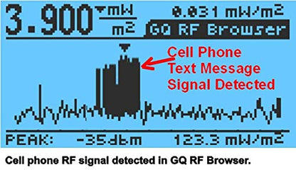 Advanced EMF Meter GQ EMF-390 3-in-1 EMF ELF RF Meter, Low-Band 5G Cell Tower Smart Meter WiFi Signal Detector RF up to 10GHz with Data Logger and 2.5Ghz Spectrum Analyzer
