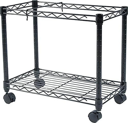 Fellowes 45081 High-Capacity Rolling File Cart, 24w x 14d x 20-1/2h, Black