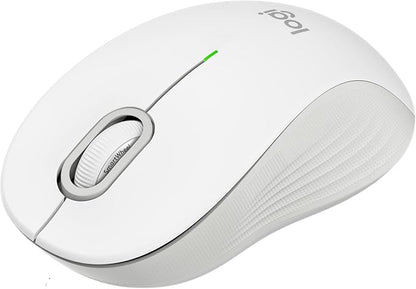 Logitech Signature M550 Wireless Mouse - for Small to Medium Sized Hands, 2-Year Battery, Silent Clicks, Bluetooth, Multi-Device Compatibility - Off White