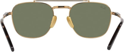 Ray-Ban Unisex Rb8258 Frank II Titanium Aviator Sunglasses