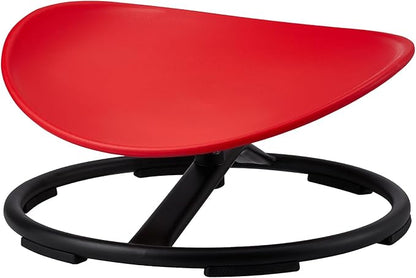 VEVOR Kids Swivel Chair, 220 LBS Capacity, Sensory Spinning Chair, Autistic Kids Sensory Toy Chair with Non-Slip Metal Base, Toddler Sit and Spin for Coordination Balance Focus Training Red