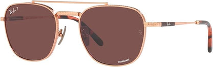 Ray-Ban Unisex Rb8258 Frank II Titanium Aviator Sunglasses