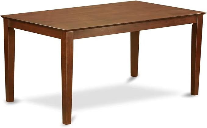 East West Furniture CAML7-MAH-W 7 Piece Dining Table Set Consist of a Rectangle Wooden Table and 6 Dining Room Chairs, 36x60 Inch, Mahogany