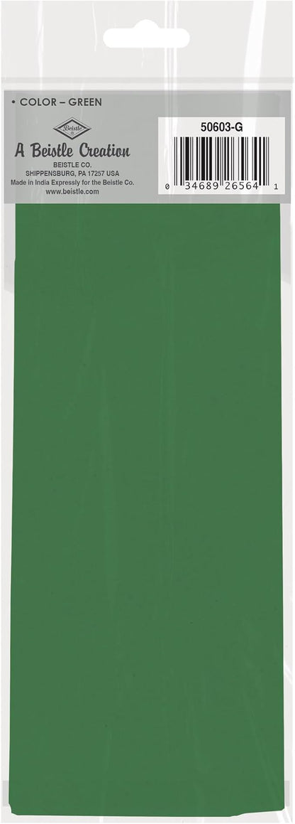Beistle Green Tissue Paper Sheets – 96 Pack, Bulk Square Craft Tissue, Gift Wrapping for Bags, Boxes, DIY Crafts, Packaging Filler for Retail Displays, Shipping, Parties & Decorative Use, 20” x 20”