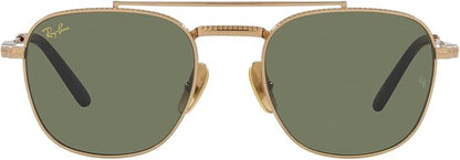 Ray-Ban Unisex Rb8258 Frank II Titanium Aviator Sunglasses