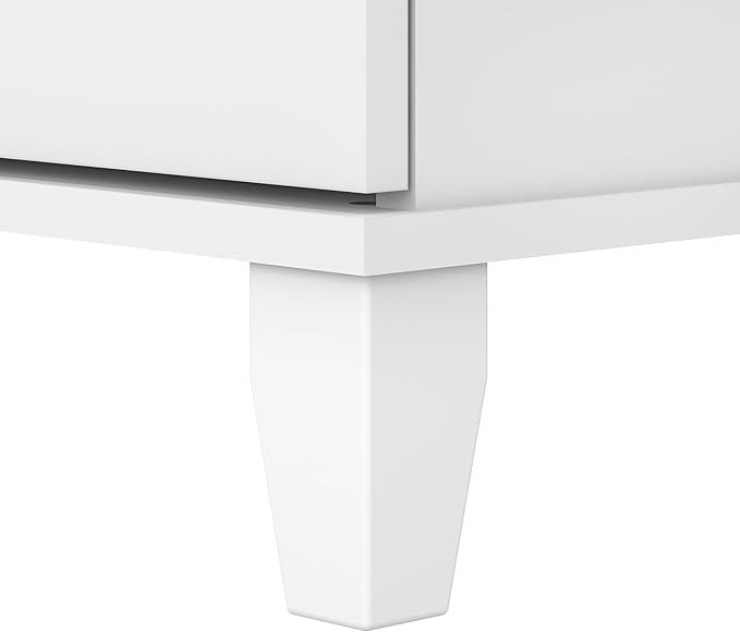 Bush Furniture Somerset 5 Shelf Bookcase in White, Tall Bookshelf, Large Book Shelf for Living Room, Home Office, or Entryway
