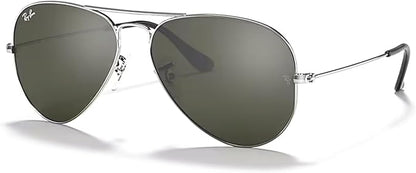Ray-Ban RB3025 Metal Aviator Sunglasses For Men For Women +BUNDLE with ACCESSORY EYEWEAR KIT