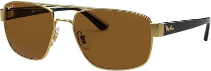 Ray-Ban RB3663 Metal Rectangular Sunglasses