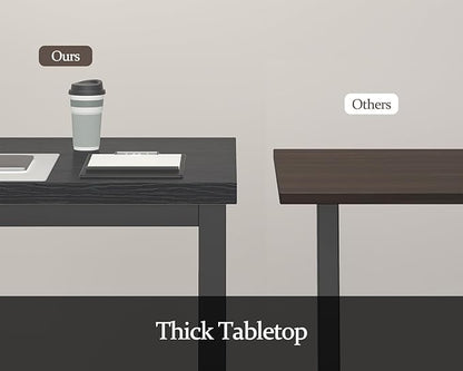 70.8 Inch Large Computer Desk, Long Gaming Table, Modern Two Person Desk Large Executive Office Desks, Double Desk at Home, Perfect for Work, Gaming, Studying, and Writing, Etc. Black.