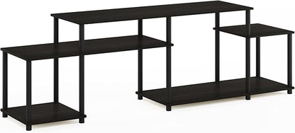 Furinno Turn-N-Tube Handel Stand for TV up to 55 Inch, Espresso