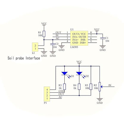 HiLetgo 5pcs LM393 3.3V-5V Soil Moisture Detect Sensor Soil Moisture Sensor Soil Hygrometer Detection for Arduino Automatic Watering System Robot Smart car