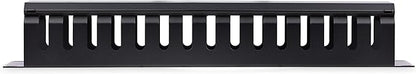 StarTech.com Horizontal 2U Server Rack Cable Management Finger Duct w/ Cover - 19" Network Rack Wire Duct Raceway Panel - Slotted Wire Duct (CMDUCT2U)