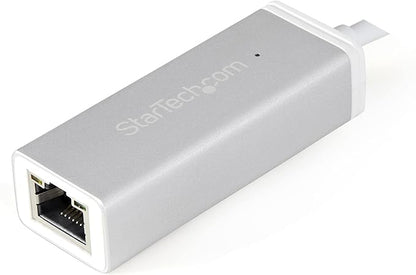 StarTech.com USB-C to Gigabit Ethernet Adapter - Aluminum - Thunderbolt 3 Port Compatible - USB Type C Network Adapter (US1GC30A)