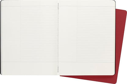 Moleskine Cahier Journal, Soft Cover, Large (5" x 8.25") Ruled/Lined, Black, 80 Pages (Set of 3)