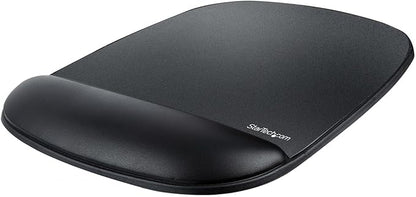 StarTech.com Mouse Pad with Hand Rest, 6.7x7.1x0.8in (17x18x2cm), Ergonomic Mouse Pad with Wrist Support, Desk Wrist Pad w/Non-Slip PU Base, Cushioned Gel Mouse Pad w/Palm Rest, TAA