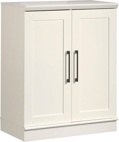 HomePlus Small Kitchen Pantry Storage Cabinet with Adjustable Shelves, Living Room Storage Cabinet, Soft White Finish