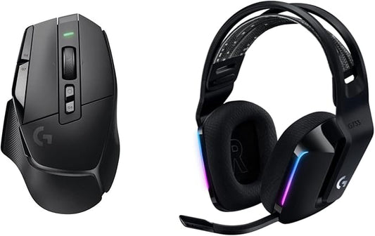 Logitech G502 X Lightspeed Wireless Gaming Mouse + G733 Lightspeed Wireless Gaming Headset - Black