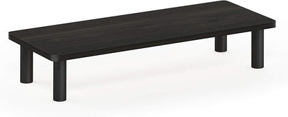 Furinno TURN-N-TUBE Monitor Stand Riser, Monitor Riser, Laptop Stand for Desk, Office Desk Accessories, Desk Organizers and Accessories, Toolless Assembly, For Study Room, Dorm, Espresso
