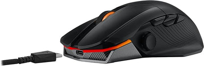ASUS ROG Chakram X Origin Wireless Gaming Mouse – MMO/MOBA Design, Detachable Joystick, 11 Programmable Buttons Right-Handed, 123g, Tri-Mode Connectivity, 36K DPI, up to 150Hr Battery, PC/Mac Support
