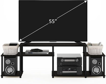 Furinno Turn-N-Tube Handel Stand for TV up to 55 Inch, Espresso