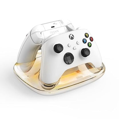 8Bitdo Dual Charging Dock for Xbox Wireless Controllers, Xbox Charging Station with Magnetic Secure Charging for Series X|S & One Controller (White)