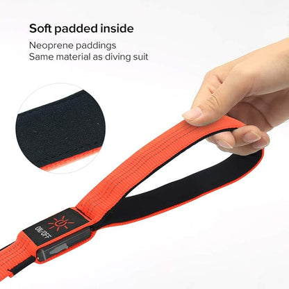 Candofly LED Dog Leash Rechargeable, 4 Ft Glow in The Dark Light Up Dog Leash, Nylon Reflective Dog Rope with Light for Small Medium Large Dogs (Orange)