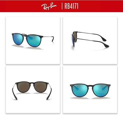 Ray-Ban RB4171 ERIKA Round Sunglasses For Women +BUNDLE with ACCESSORY EYEWEAR KIT