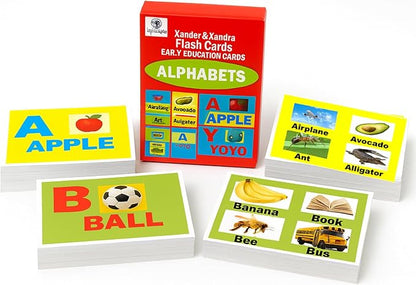 Alphabet Flash Cards for Toddlers | Award-Winning | ABC Flashcards for Baby & Kids|ABC Cards Kindergarten || Large A-Z Learning Letter Animal Color Flashcard for Ages 1-6