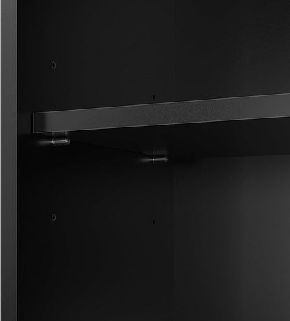 Bush Home Essence 4 Shelf Bookcase, Living Room Furniture, Essence Collection, Black Stipple
