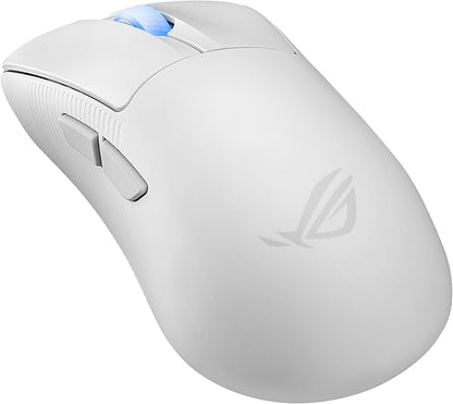 ASUS ROG Keris II Ace Wireless Gaming Mouse – Right-Handed Ergonomic, 54g, Tri-Mode Connectivity, 42K DPI, up to 107Hr Battery, PC/Mac Support - White