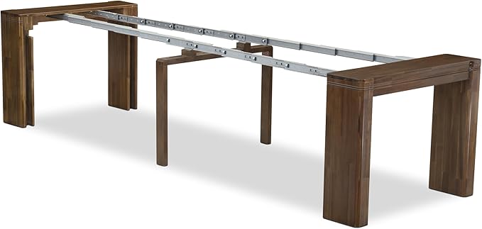 X12SI-008-04 - 13 Pieces Kitchen Dining Table Set includes an Extendable Rectangle Kitchen Table and 12 Dining Chairs, 39x120 Inch, Antique Walnut
